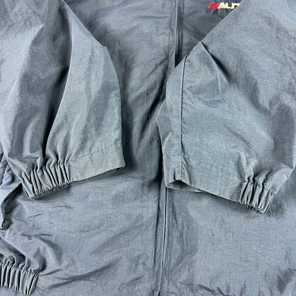 VTG Nautica Challenge Jacket Medium Blue Faded 1/4 Zip Pullover Windbreaker - Picture 2 of 16